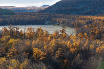 fall in the mountains