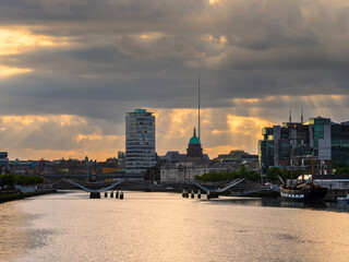 Dublin sunset,  Ireland