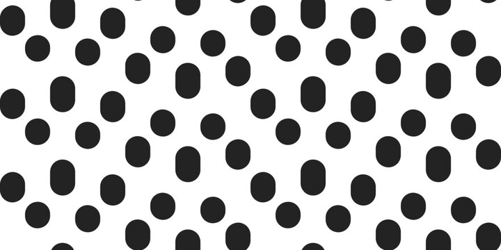 Seamless vector pattern of dots and longitudinal ovals, stylish polka dots. Print and various stylish design.