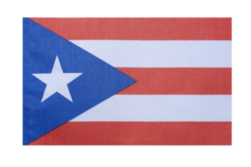 State flag of the country of Puerto Rico, isolate