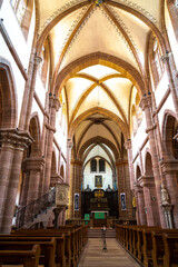 Fototapeta na wymiar Abbey of Pierre-and-Paul Neuwiller-les-Saverne in Alsace, France