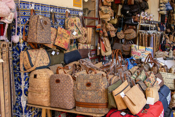 Stall with handmade cork products