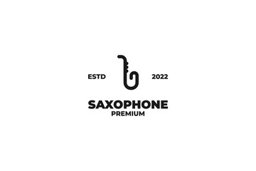 Fototapeta premium Saxophone icon logo design vector illustration