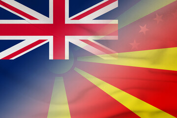 Cook islands and Macedonia government flag transborder contract  COK