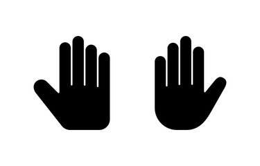 Fototapeta na wymiar Hand icon vector for web and mobile app. hand sign and symbol. hand gesture