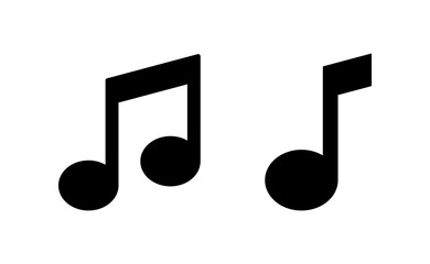 Music icon vector for web and mobile app. note music sign and symbol