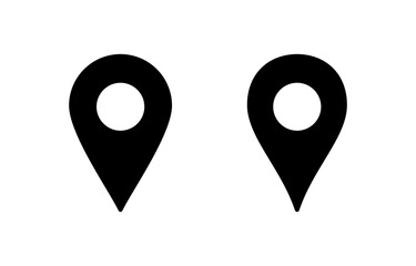 Pin icon vector for web and mobile app. Location sign and symbol. destination icon. map pin