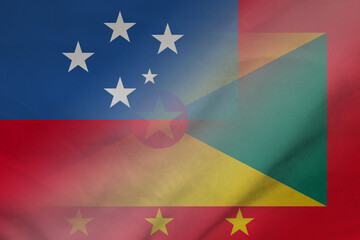 Samoa and Grenada state flag transborder negotiation GRD WSM