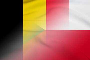 Belgium and Czech Republic official flag transborder contract CZE BEL