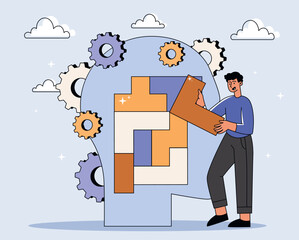 Logical thinking concept