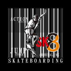 skateboarding jump images stylish design
