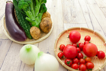 フレッシュ野菜の詰め合わせ　Fresh vegetable assortment