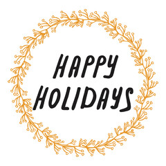 Vintage Thanksgiving Sign Hand Lettering Vector Give Thanks  typography and calligraphy with leaves and wreath