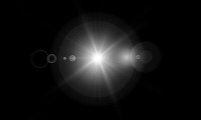 Light flare, Glowing light explodes. Light effect. ray. shining sun, bright flash. Special lens flare light effect.
