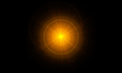 Light flare, Glowing light explodes. Light effect. ray. shining sun, bright flash. Special lens flare light effect.