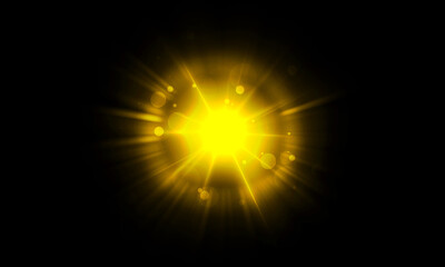 Light flare, Glowing light explodes. Light effect. ray. shining sun, bright flash. Special lens flare light effect.