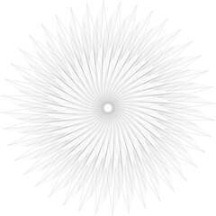 Ilustración/Diseño geométrico 3D hecho con lineas (forma mandala, sol o molino) nº10