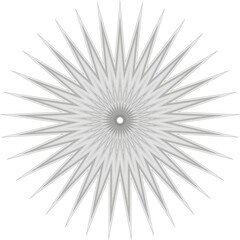 Ilustración/Diseño geométrico 3D hecho con lineas (forma estrella) nº6