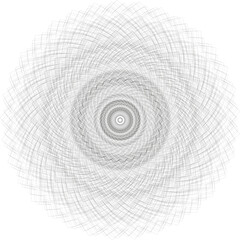 Ilustración/Diseño geométrico 3D hecho con lineas (forma mandala) nº4