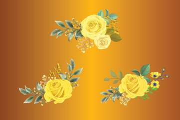 Yellow Roses, Wedding, Invitation, Flowers Decorative, Rose, Roses, Floral