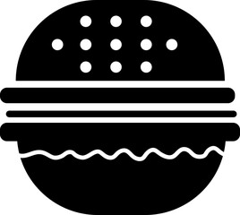 burger icon. sign design on white background..eps