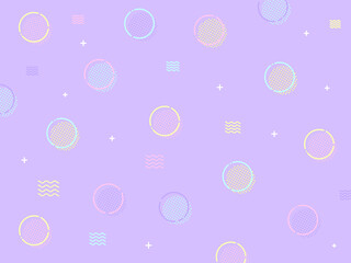 背景素材 レトロポップ,カラフル,かわいい 紫 Background material Retro pop, colorful, cute purple