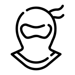 traditional hat line icon