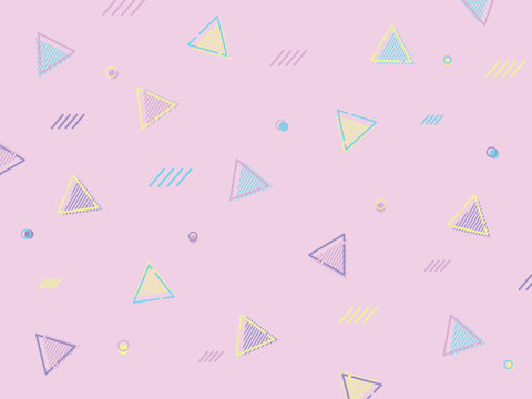 背景素材 レトロポップ,カラフル,かわいい ピンク Background material Retro pop, colorful, cute pink vector