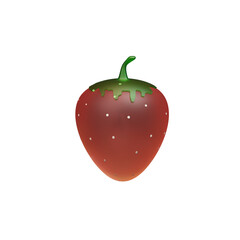 strawberry cartoon 3D