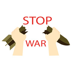 Stop War keep world calm and quite