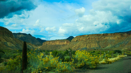 Obraz premium The Scenery Along Highway 191, Utah
