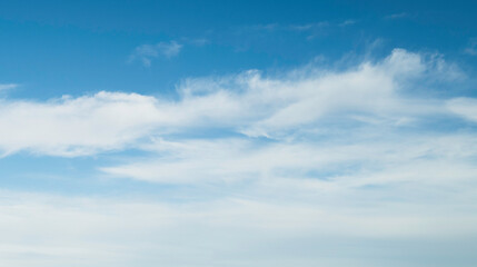 Blue sky with cumulous clouds