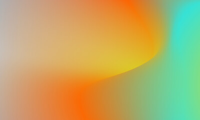 Colorful gradation, texture green and orange background gradation, soft and smooth