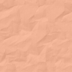 Seamless Crumpled Paper Texture. Rough, folded material. Inspiring background for design, advertising, 3d. Empty space for inscriptions. A sheet of parchment, cardboard, scrapbooking paper.