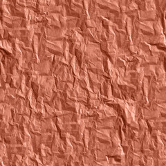 Seamless Crumpled Paper Texture. Rough, folded material. Inspiring background for design, advertising, 3d. Empty space for inscriptions. A sheet of parchment, cardboard, scrapbooking paper.