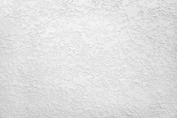 White wall texture, grainy plaster wall or rough surface of the white concrete wall