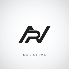 Abstract letters NP, PN, N, P initials monogram logo concept on luxury background. © TMkhan