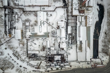 Demidov's old plant in Nizhny Tagil, Russia. Aerial view