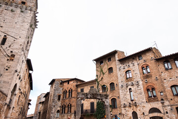Fototapeta premium Medieval architecture of the ancient city of San Gimignano