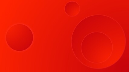 Modern Simple Red 3d round Abstract Background Presentation Design