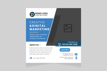 Creative social media post design templates, modern, and new creative design.
