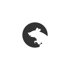 Rat logo icon design illustration