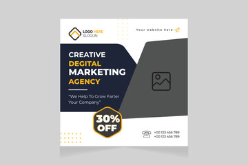 Creative social media post design templates, modern, and new creative design.