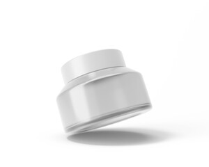 Cosmetic Cream Jar with transparent background.