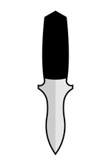 Dive knife pictogram vector illustration.