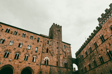 Piazza del Duomo of San Gimignano with its medieval buildings