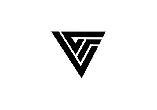 letter CGF logo vector, letter CGF business logo icon company