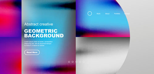 Abstract circles and lines geometric minimal trendy background. Business or technology design for wallpaper, banner, background, landing page, wall art, invitation, prints