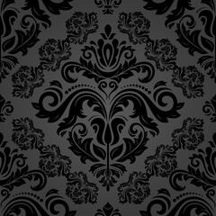 Geometric black pattern. Background with flow effect. Abstract dark geometric ornament