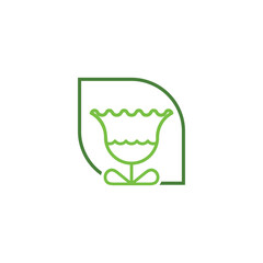 Flower logo Vector Icon Illustration concept